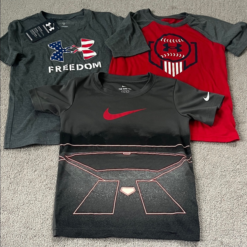 Nike and Under Armour Kids Graphic t shirt